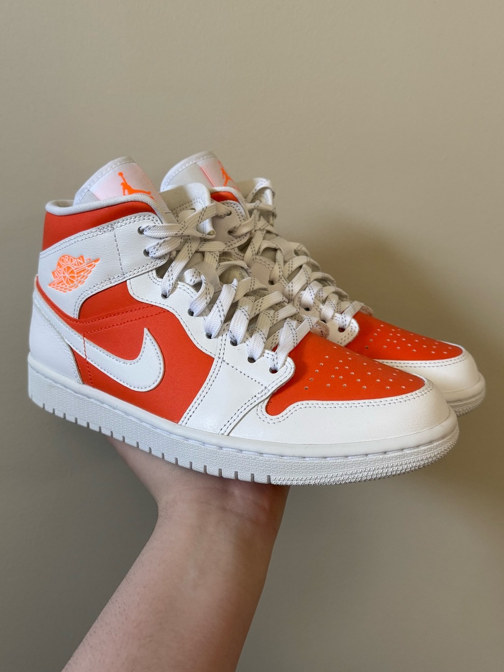 Nike Air Jordan 1 Mid SE bright citrus - Tried on once (no box) - Picture 2 of 8